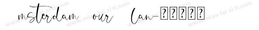 AmsterdamFourSlan字体转换