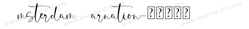 AmsterdamVarnation字体转换