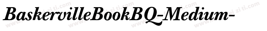 BaskervilleBookBQ-Medium字体转换