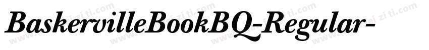 BaskervilleBookBQ-Regular字体转换
