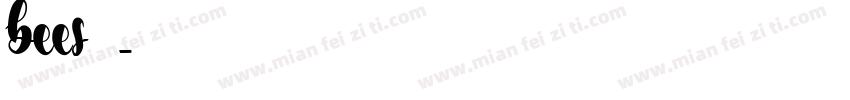 bees字库字体转换