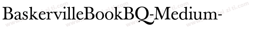 BaskervilleBookBQ-Medium字体转换
