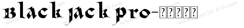 BlackJackPro字体转换