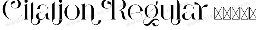 Citation-Regular字体转换