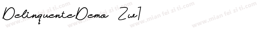 DelinquenteDemo-6Zw1字体转换