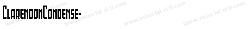 ClarendonCondense字体转换