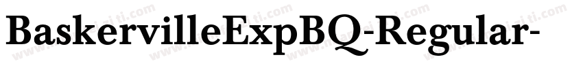 BaskervilleExpBQ-Regular字体转换