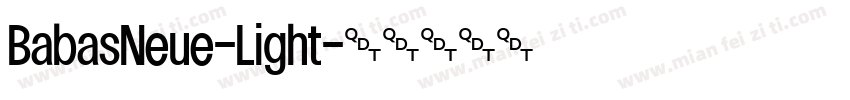 BabasNeue-Light字体转换