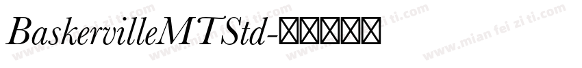 BaskervilleMTStd字体转换