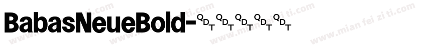 BabasNeueBold字体转换