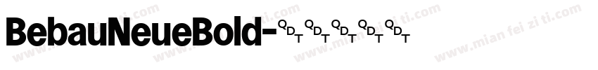 BebauNeueBold字体转换