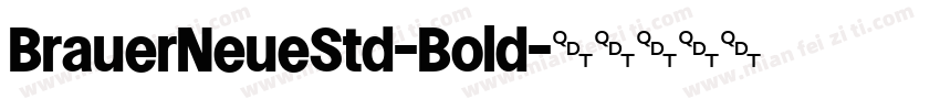 BrauerNeueStd-Bold字体转换