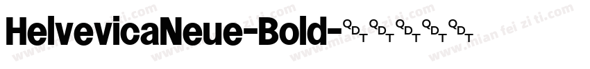 HelvevicaNeue-Bold字体转换