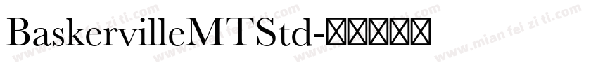 BaskervilleMTStd字体转换