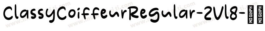 ClassyCoiffeurRegular-2Vl8字体转换