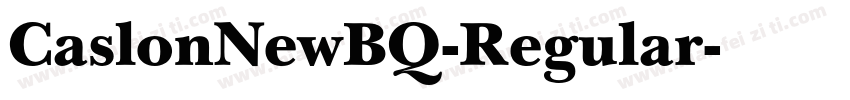 CaslonNewBQ-Regular字体转换