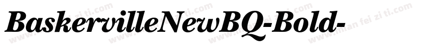 BaskervilleNewBQ-Bold字体转换