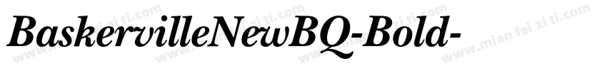 BaskervilleNewBQ-Bold字体转换