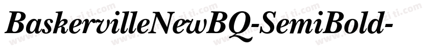 BaskervilleNewBQ-SemiBold字体转换