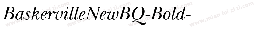 BaskervilleNewBQ-Bold字体转换