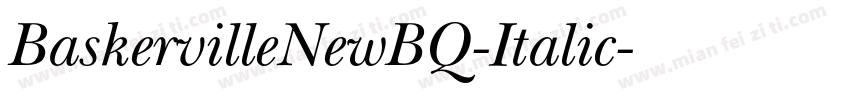 BaskervilleNewBQ-Italic字体转换
