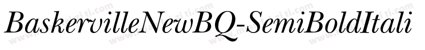 BaskervilleNewBQ-SemiBoldItalic字体转换