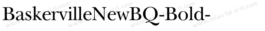 BaskervilleNewBQ-Bold字体转换