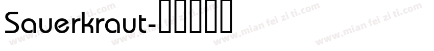 Sauerkraut字体转换