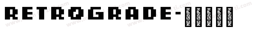 Retrograde字体转换