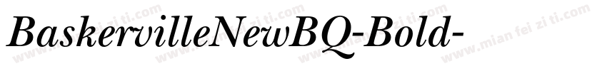 BaskervilleNewBQ-Bold字体转换