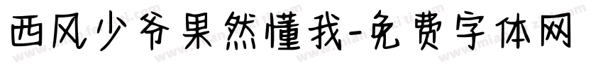 西风少爷果然懂我字体转换