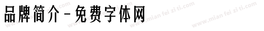 品牌简介字体转换