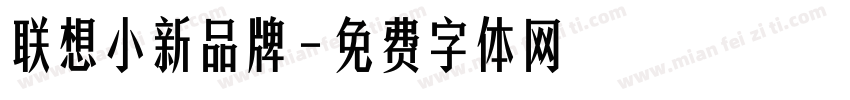 联想小新品牌字体转换