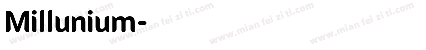 Millunium字体转换