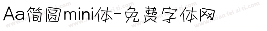 Aa简圆mini体字体转换