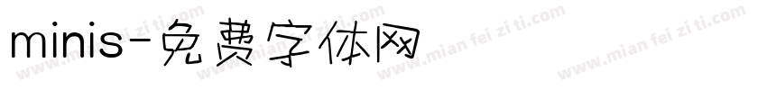 minis字体转换
