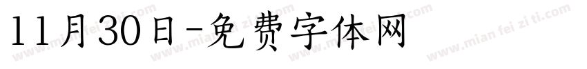 11月30日字体转换