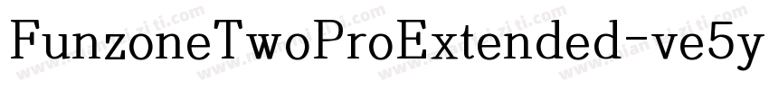 FunzoneTwoProExtended-ve5y字体转换