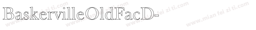 BaskervilleOldFacD字体转换