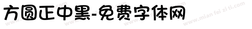方圆正中黑字体转换