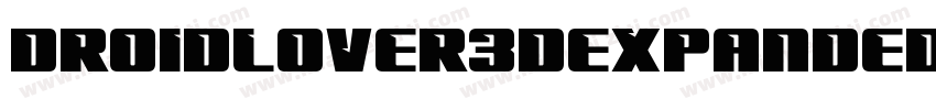 DroidLover3DExpandedItalic-rB89字体转换