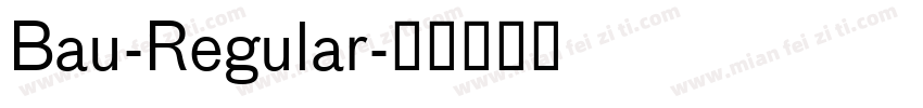 Bau-Regular字体转换