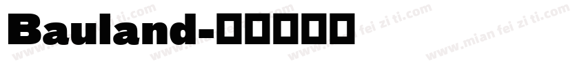 Bauland字体转换