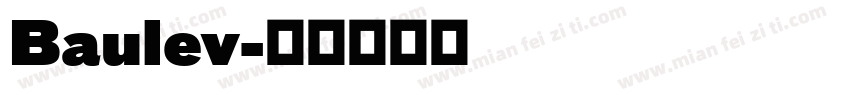 Baulev字体转换