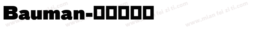 Bauman字体转换