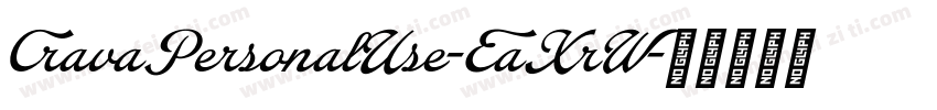 CravaPersonalUse-EaXrW字体转换