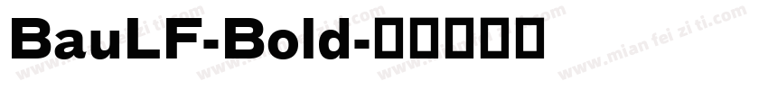 BauLF-Bold字体转换