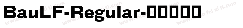 BauLF-Regular字体转换
