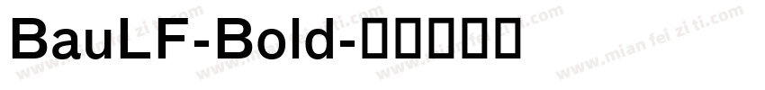 BauLF-Bold字体转换