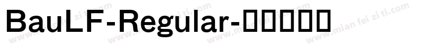 BauLF-Regular字体转换